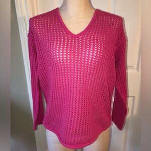 Jeanne Pierre Women's Pink Sweater